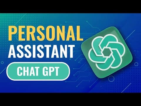 How to Turn ChatGPT Into Your Personal Assistant (Prompt Like a Pro!)