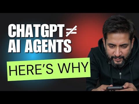 Understanding the Difference Between ChatGPT and AI Agents 🤖 | Beginner’s Guide