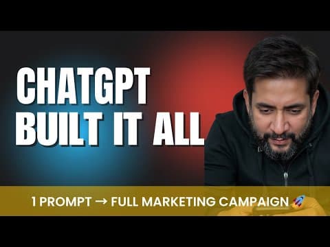 I got ChatGPT to build me an entire marketing campaign #chatgpt
